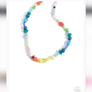 Colored Can-Can Multi Necklace Beaded Acrylic Fashion Jewelry Paparazzi